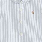 فستان قميص مخطط باللون  أزرق للبنات, 1, hi-res