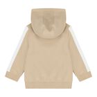 Baby Boys Beige Logo Hooded Tracksuit Gift Set, 1, hi-res