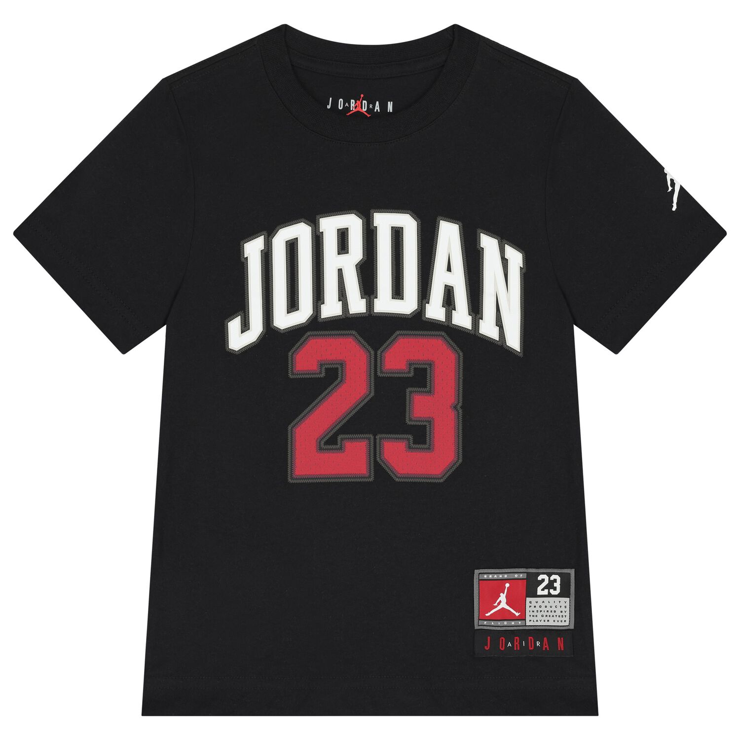 Boys Black Jordan T-Shirt, 2, hi-res
