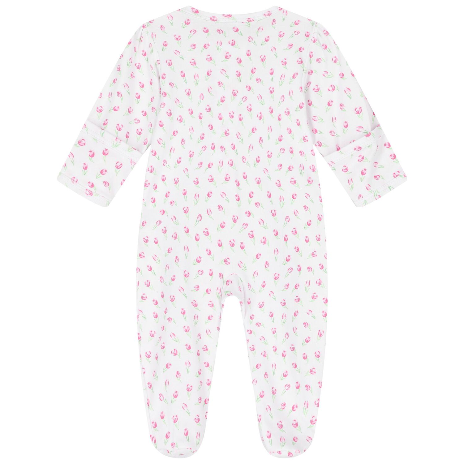 ملابس أطفال بناتي بزهرة توليب بيضاء, 2, hi-res image number null