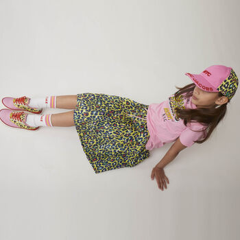 Girls Yellow Cheetah Skirt