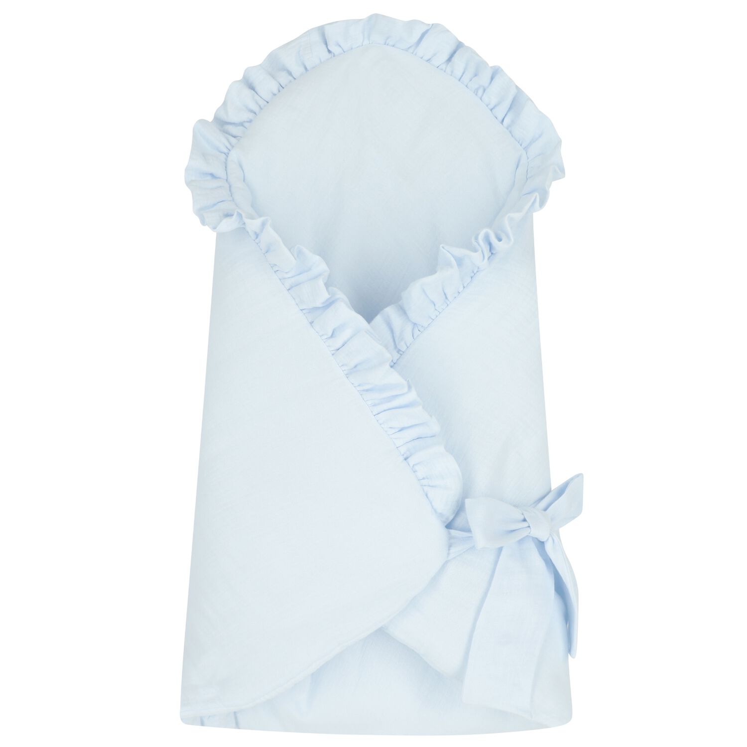 Baby Girls Blue Ruffled Nest, 1, hi-res image number null