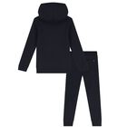 Boys Navy Blue Logo Tracksuit, 1, hi-res