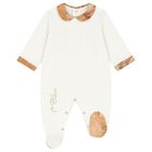 Baby Boys Navy Blue & Beige Geo Map Babygrow Gift Set, 1, hi-res