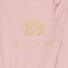 Younger Girls Pink & Gold Logo Dress, 2, hi-res