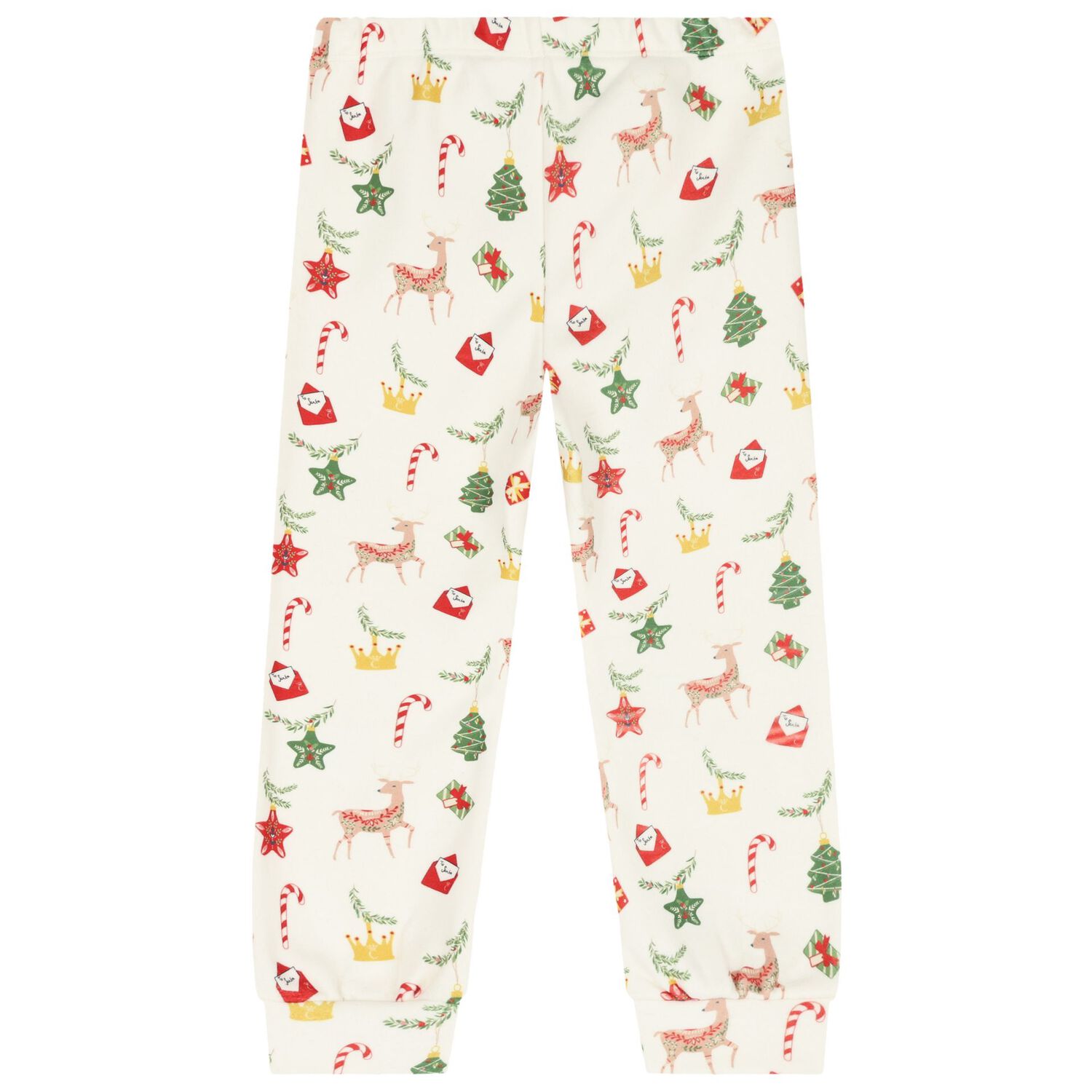Boys Ivory Festive Pyjamas, 1, hi-res image number null