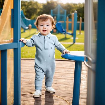 رومبير بالشعار باللون الأزرق للأولاد