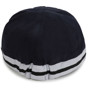 Baby Boys Navy Blue Logo Cap