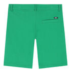 Boys Green Cotton Shorts, 1, hi-res