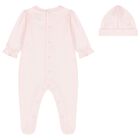 Baby Girls Pink Floral Babygrow Set, 1, hi-res