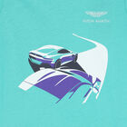 Boys Aqua Aston Martin T-Shirt, 1, hi-res