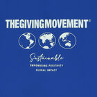 تيشيرت قصة واسعة بالشعار باللون الأزرق, 4, hi-res