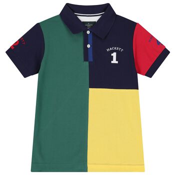 Boys Multi-Coloured Logo Polo Shirt