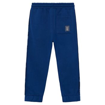 Boys Blue Camouflage Joggers