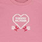 بلوزة وردية بأكمام طويلة بشعار للبنات الصغار, 1, hi-res