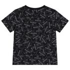 تي شيرت بشعار باللونين الأبيض والأسود, 1, hi-res