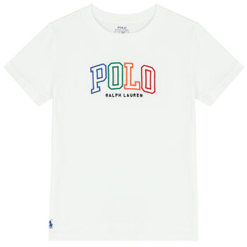 Boys White Logo T-Shirt