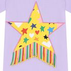 Girls Purple Star Dress, 1, hi-res
