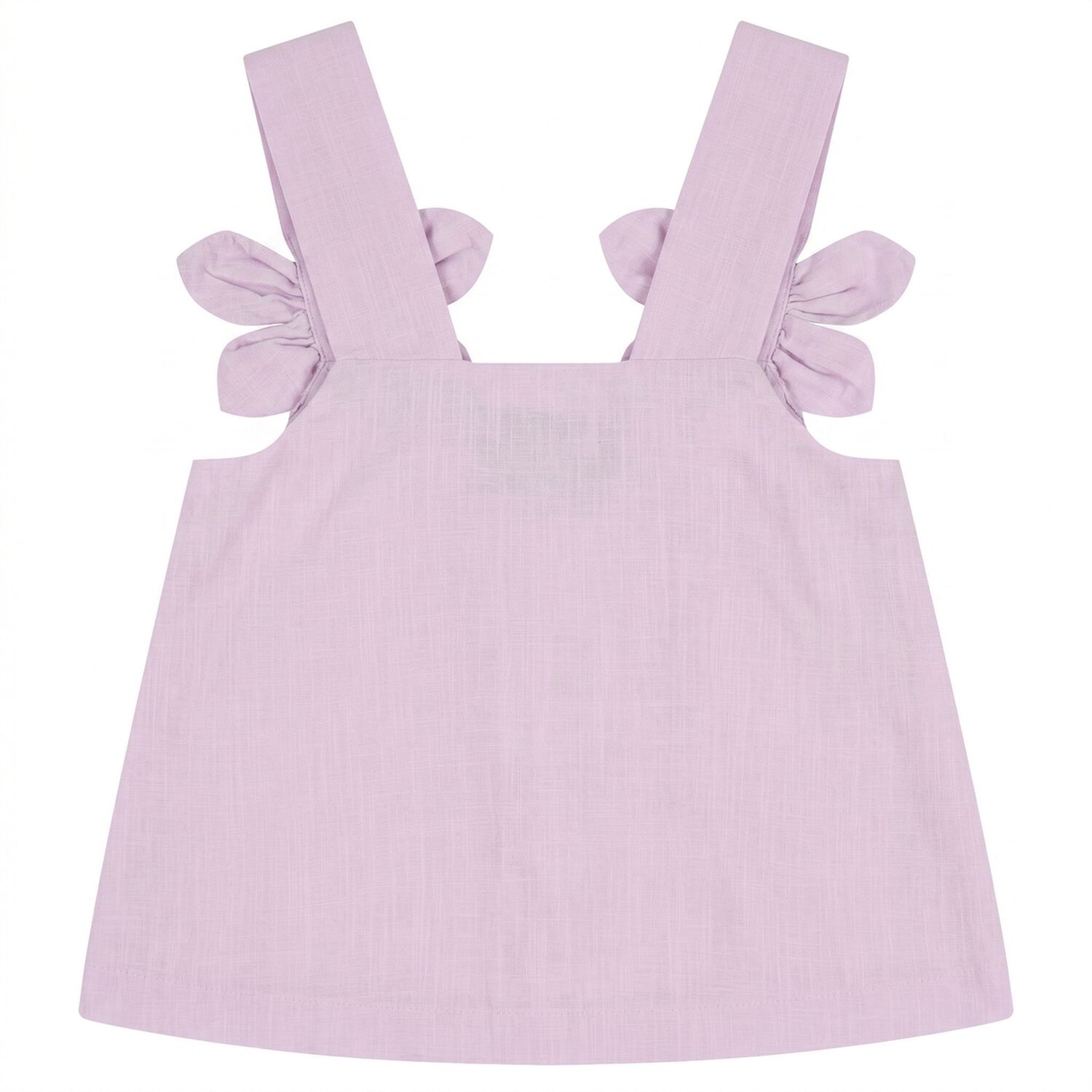 Girls Purple 3D Flower Trousers Set, 2, hi-res