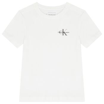 Boys White Logo T-Shirt