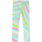 Girls Multi-Coloured Iride Pastel Leggings, 2, hi-res