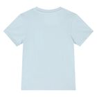 شورت أولاد بالشعار باللون الأزرق , 1, hi-res