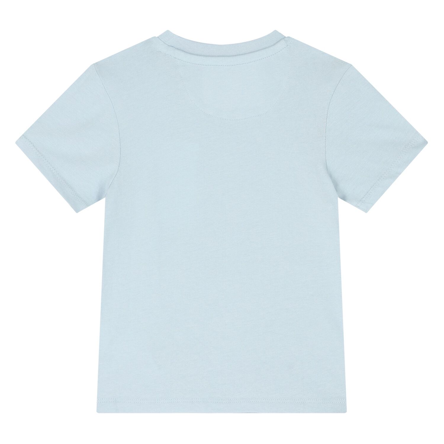 شورت أولاد بالشعار باللون الأزرق , 1, hi-res