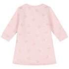 Younger Girls Pink Logo Dress, 1, hi-res
