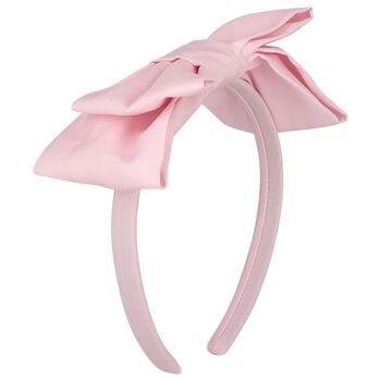 Girls Pink Bow Headband