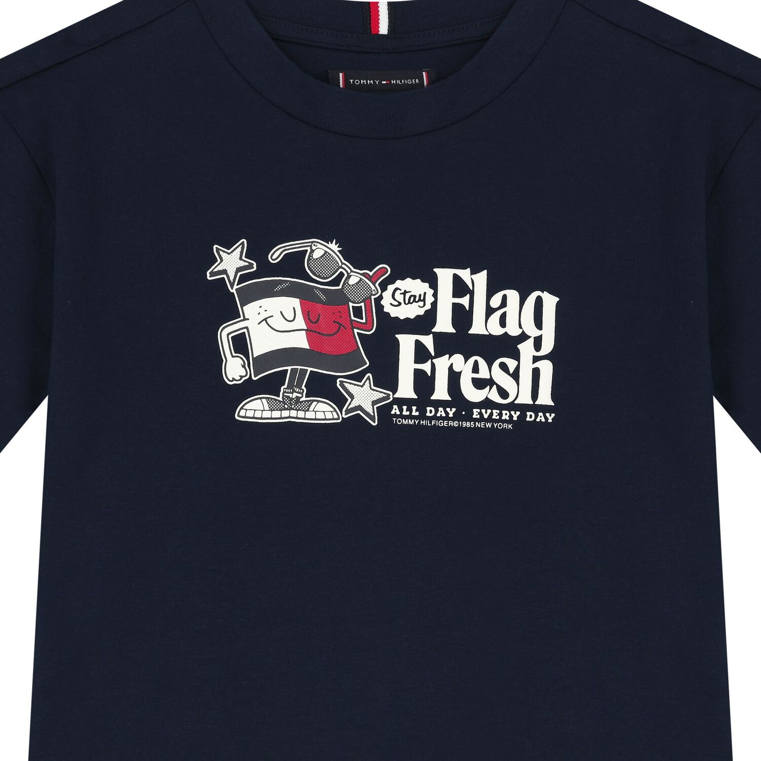 Boys Navy Blue Logo T-Shirt, 2, hi-res