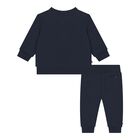 Baby Boys Navy Blue Logo Tracksuit , 1, hi-res