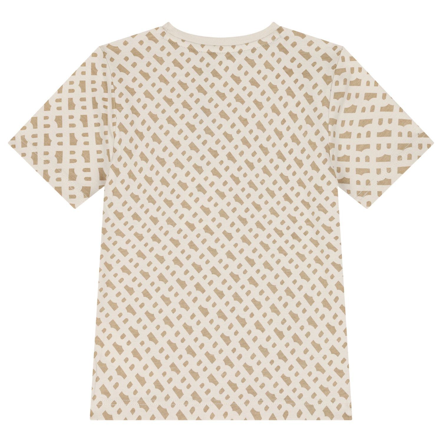 Boys Beige Logo T-Shirt, 1, hi-res image number null