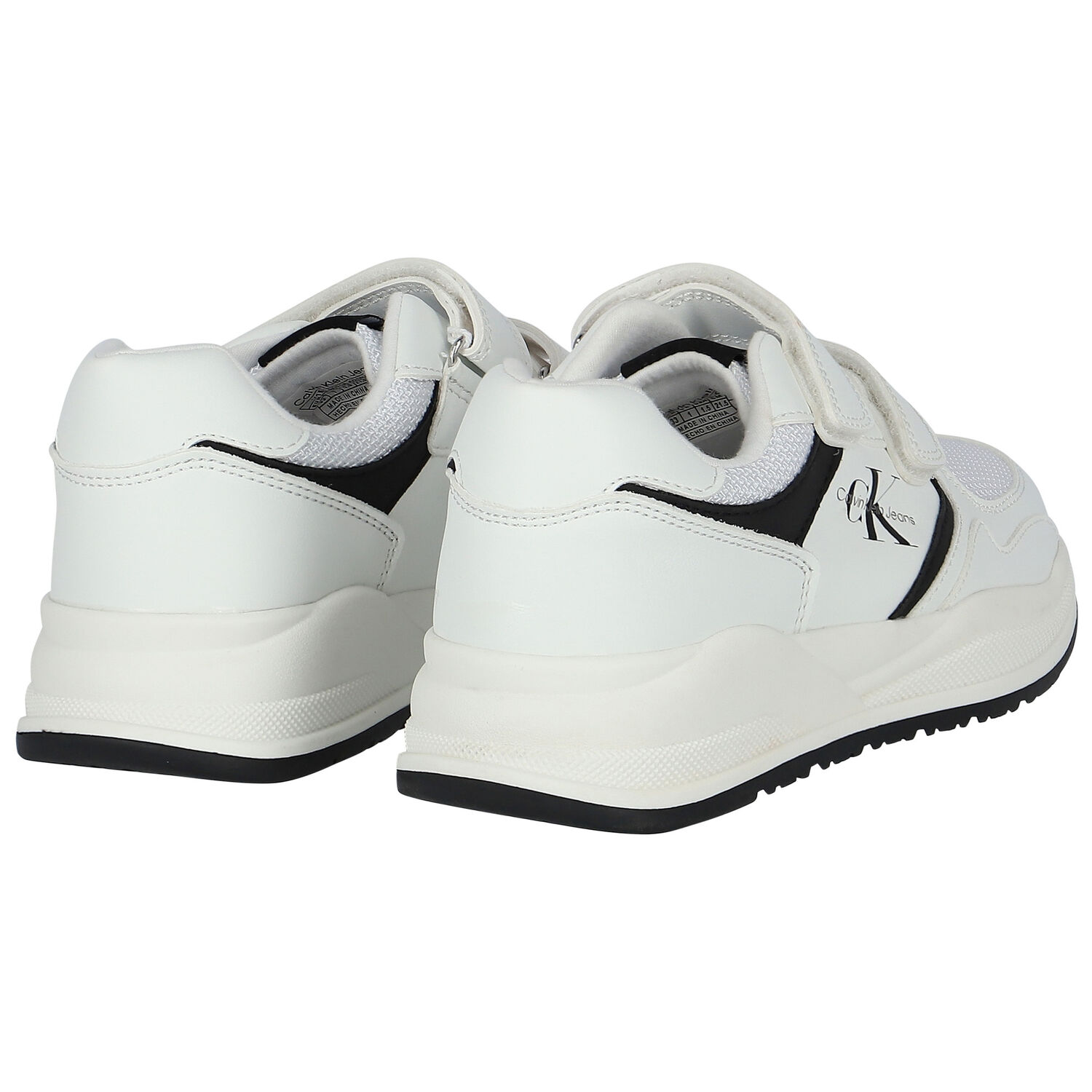 White Logo Trainers, 1, hi-res