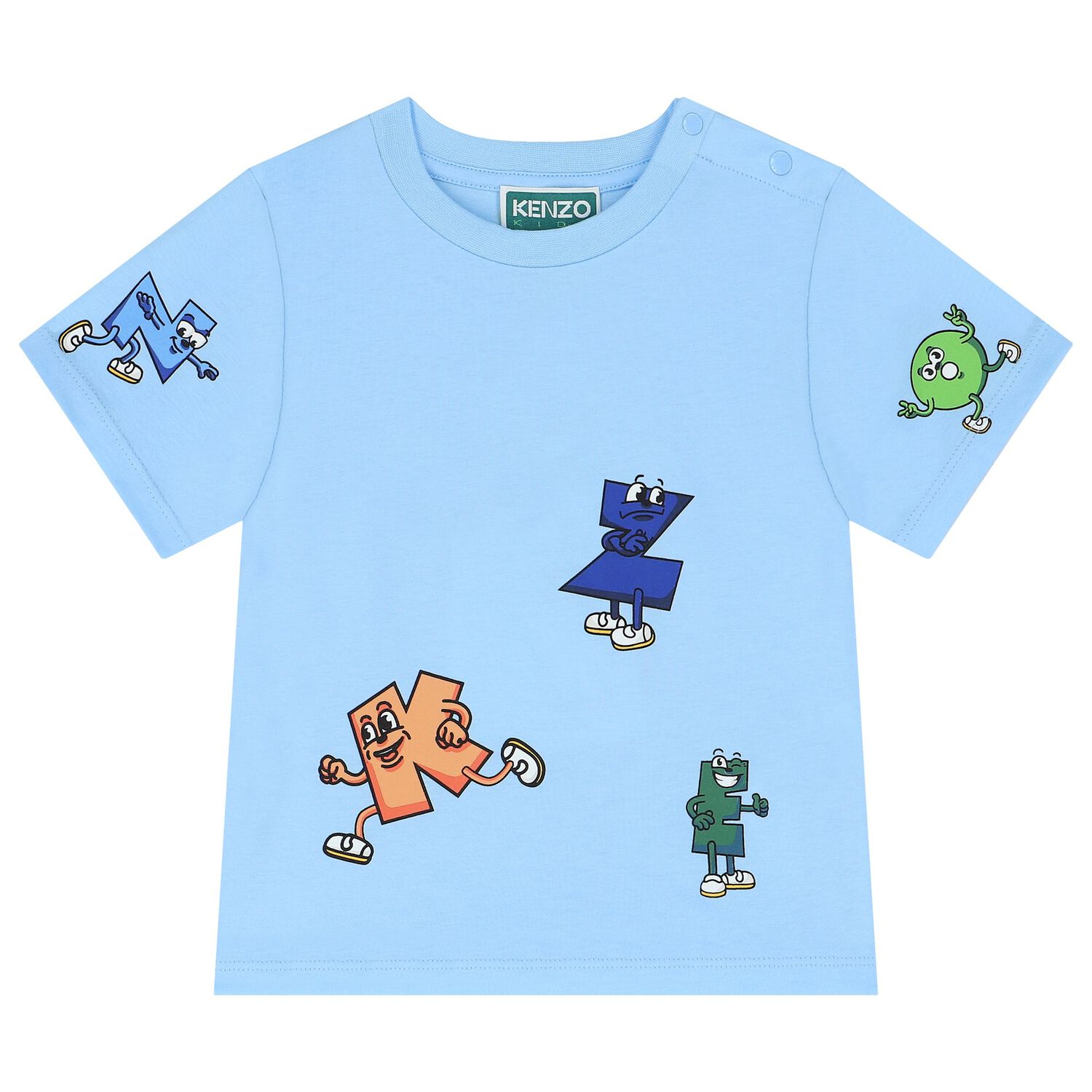 Younger Boys Blue Logo T-Shirt, 1, hi-res