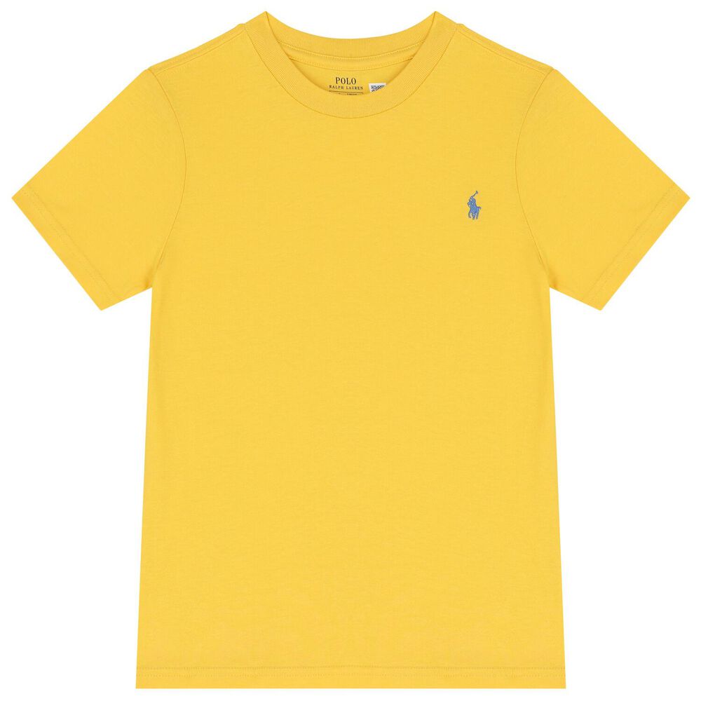 Ralph Lauren Baby Boys T Shirt In Yellow
