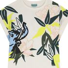 Girls Ivory Elephant Jungle Dress , 1, hi-res