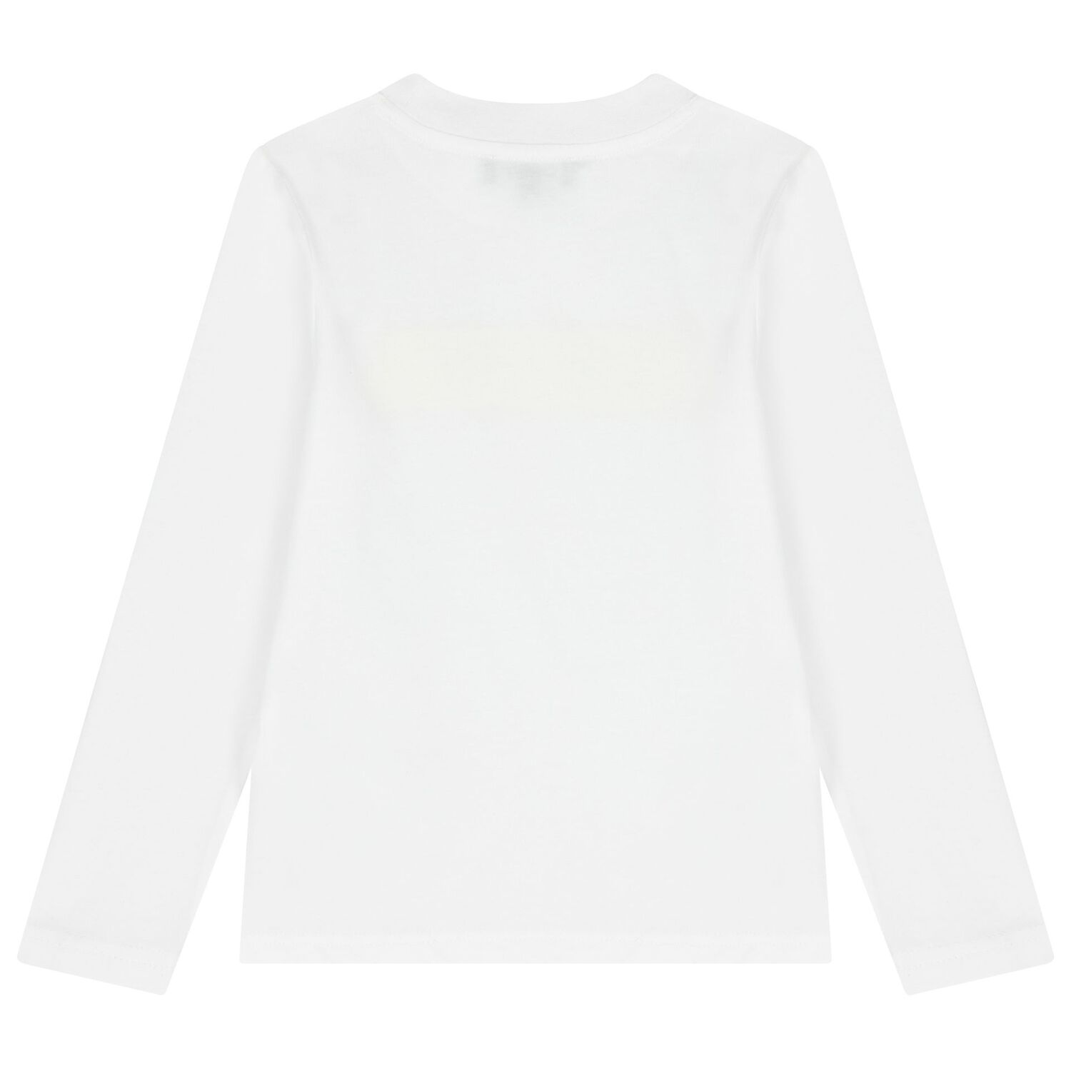 Boys Mini Me White Logo Long Sleeve Top, 1, hi-res