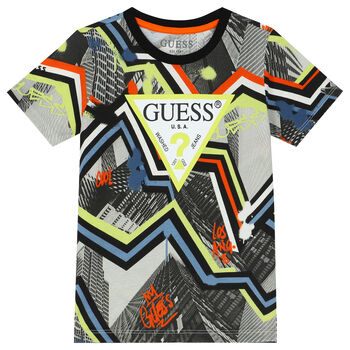 Boys Multi-Colored Logo T-Shirt