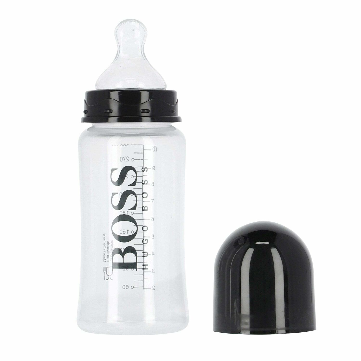 طقم لهاية وزجاجات رضاعة باللون الاسود, 2, hi-res