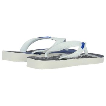 Blue Boys Star Wars Logo Flip Flops
