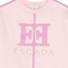 سويت شيرت بنات بالشعار باللون الوردى , 1, hi-res