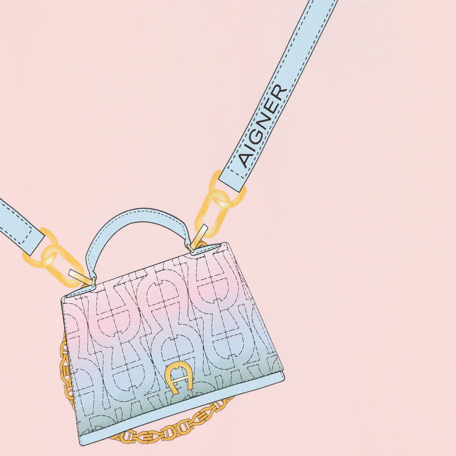 Girls Pink Bag Ruffle Dress, 4, hi-res image number null