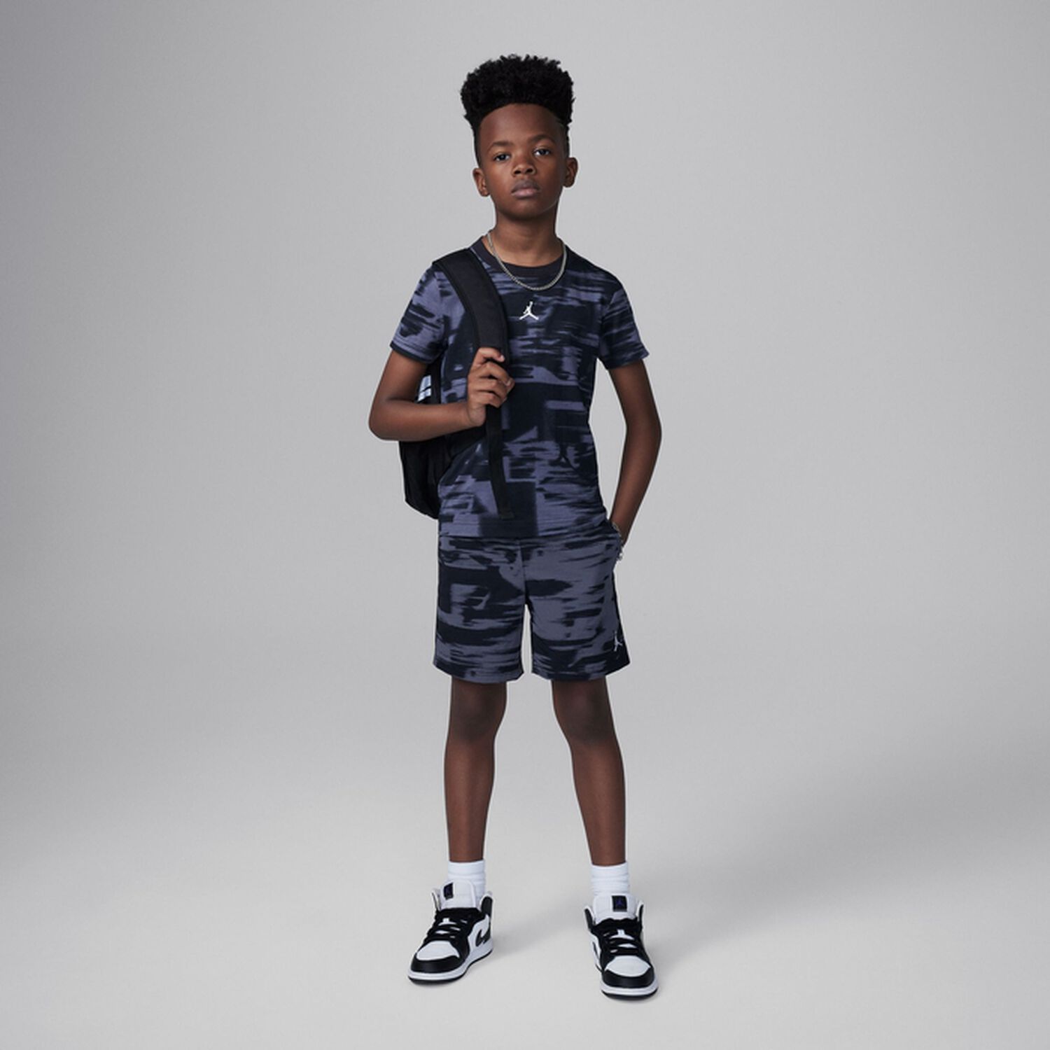 Black & Grey Jumpman T-Shirt, 1, hi-res