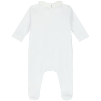 White Rabbit & Logo Babygrow