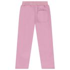 Girls Pink Heart Trousers, 1, hi-res