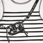 Girls White Bag Dress, 1, hi-res