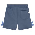 Younger Boys Blue Whale Shorts, 1, hi-res