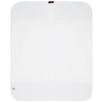 Baby Boys White Logo Blanket