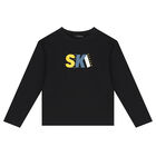 Boys Blue, Yellow & Black Long Sleeve Top ( 2-Pack ), 1, hi-res