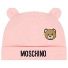 طقم أولاد هدايا أفرول تيدي بير باللون الوردي, 4, hi-res